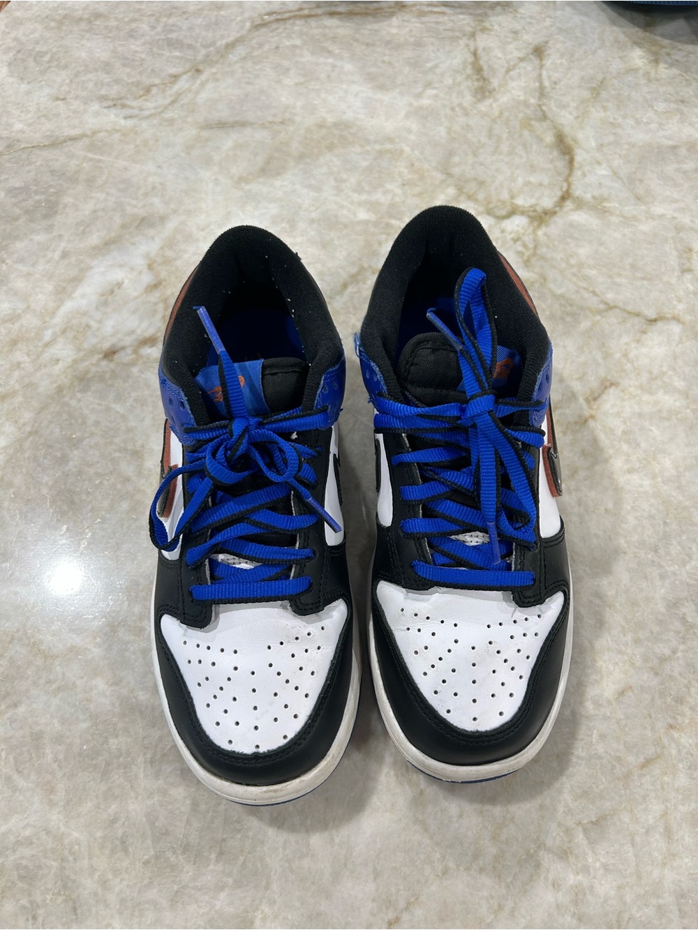 Nike Kids Low-Top Sneakers - White/Black/Royal Blue